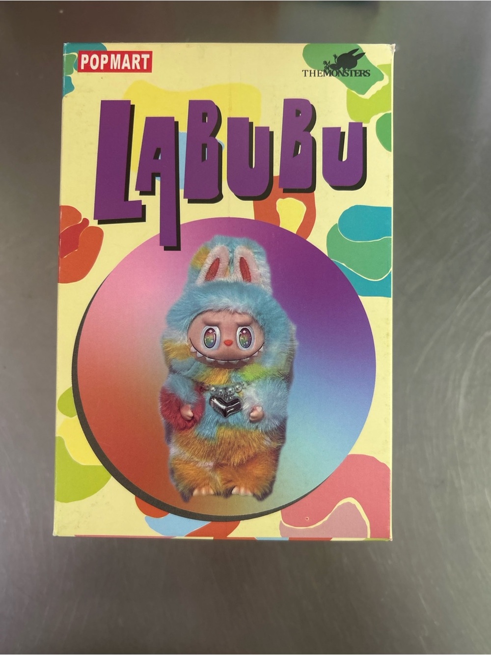 POP MART LaBuBu Multicolor Plush Bunny - Rainbow Fur